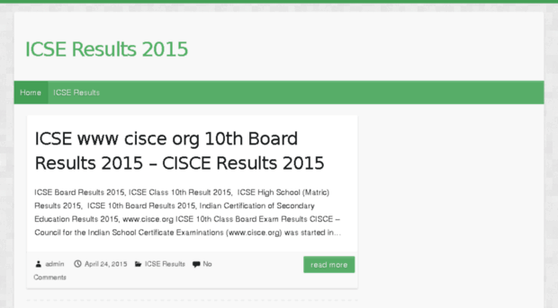 icseresults2015.com