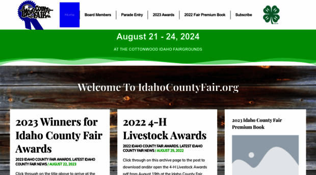 idahocountyfair.org