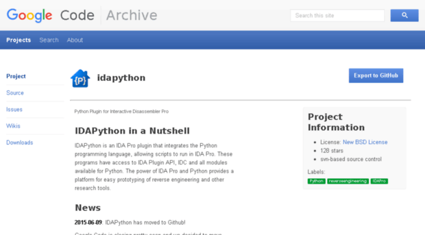 idapython.googlecode.com