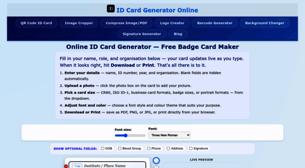idcardgeneratoronline.com