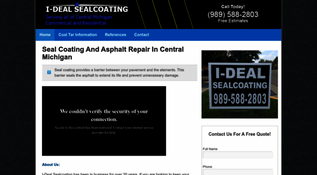 idealasphaltsealcoating.com