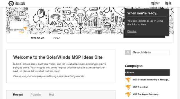 ideas.solarwindsmsp.com