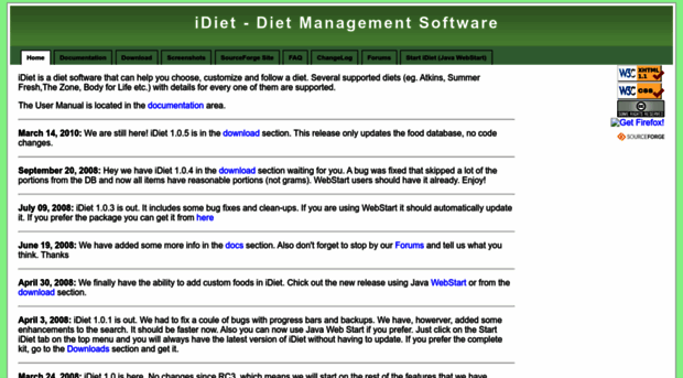 idiet.sourceforge.net