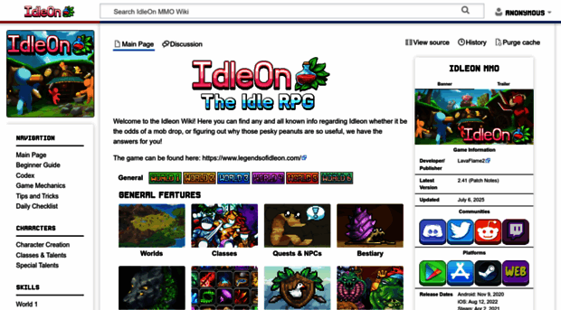 idleon.wiki - IdleOn MMO Wiki - Idle On