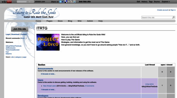 idlingtorulethegods.wikidot.com