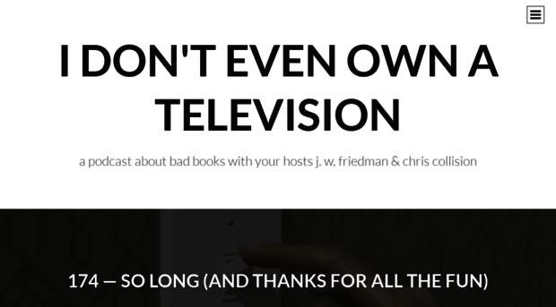 idontevenownatelevision.com