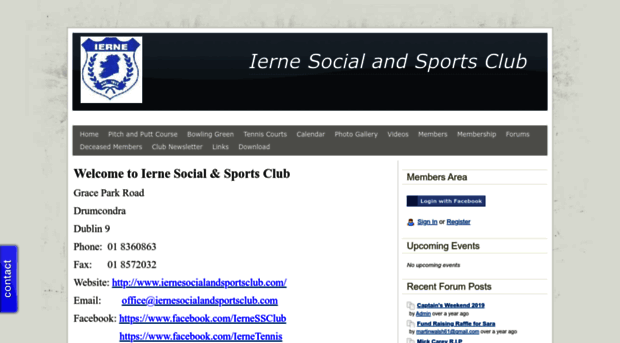 iernesocialandsportsclub.com