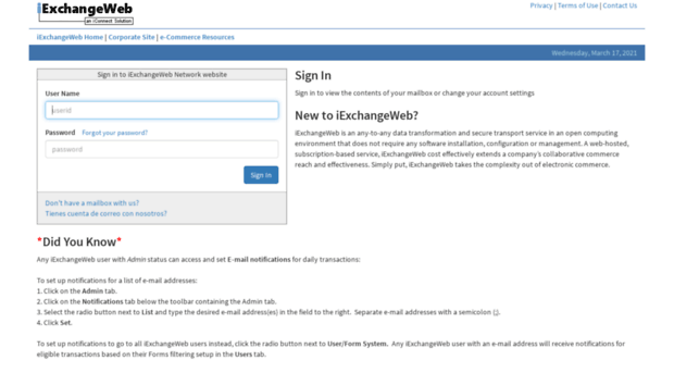 iexchangeweb.com