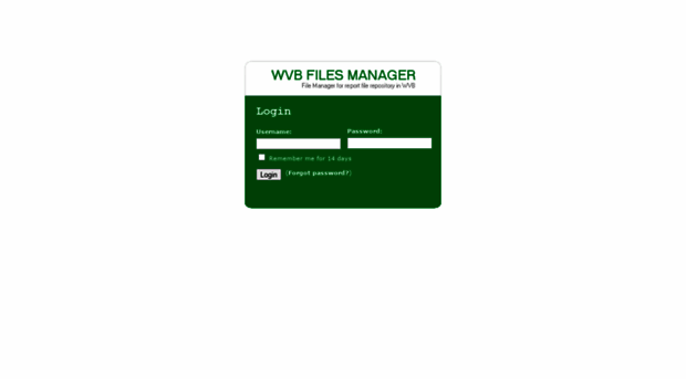 ifile.wvb.com - Login - File Manager for repor... - I File WVB