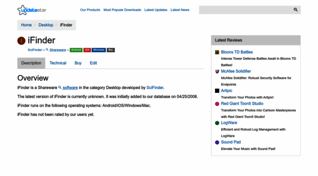 ifinder.updatestar.com