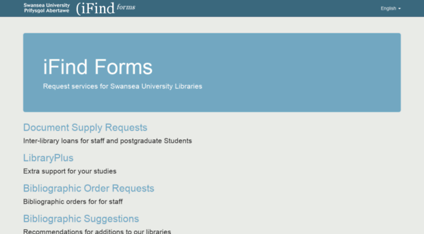 ifindforms.swan.ac.uk