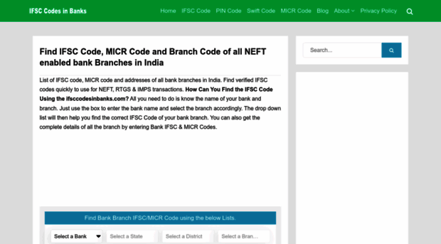 ifsccodesinbanks.com