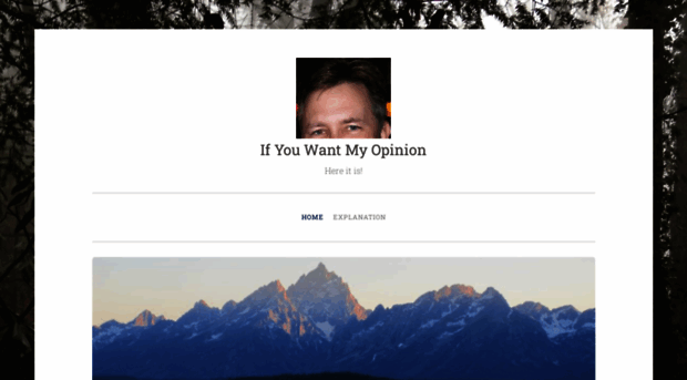 ifyouwantmyopinion.net