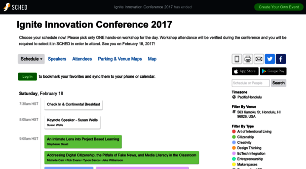 igniteinnovationconference2017.sched.com