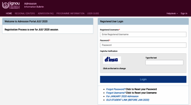 ignou2020july.samarth.edu.in
