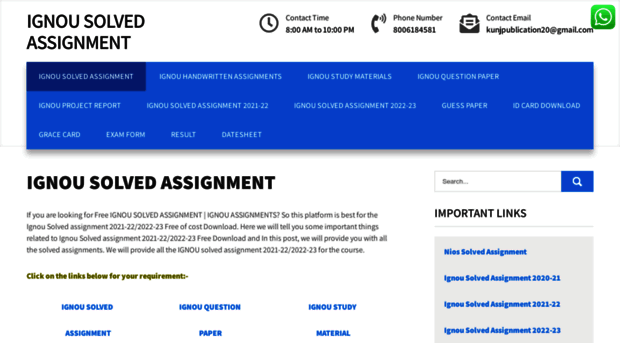 ignousolvedassignment.org