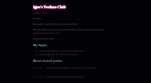 igorstechnoclub.com