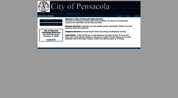 igsupport.cityofpensacola.com