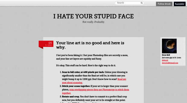 ihateyourstupidface.com