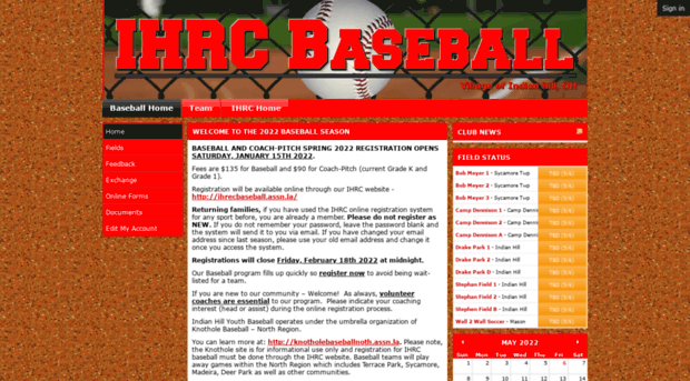 ihrecbaseball.assn.la