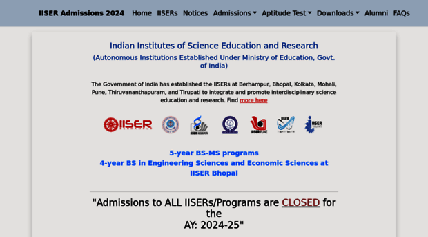 iiseradmission.in