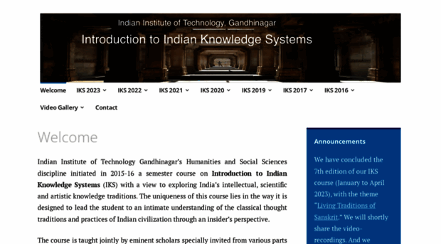 A course on Indian knowledge systems at IIT Gandhinagar