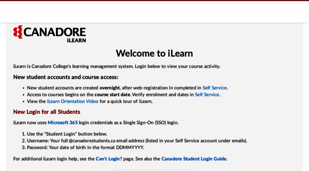 ilearn.canadorecollege.ca