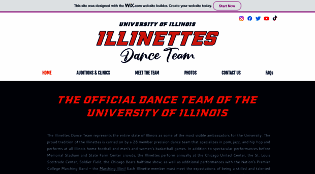 illinettesdanceteam.com