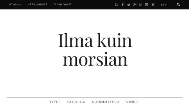 ilmakuinmorsian.fi
