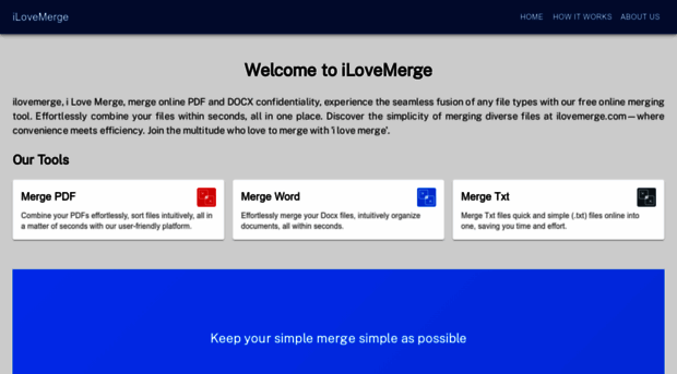 Ilovemerge ILoveMerge Merge Files Pdf ILoveMerge