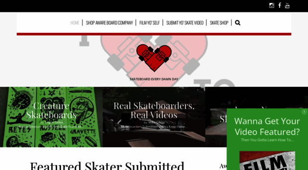 ilovetoskateboard.com