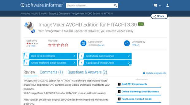 imagemixer-avchd-edition-for-hitachi.software.informer.com