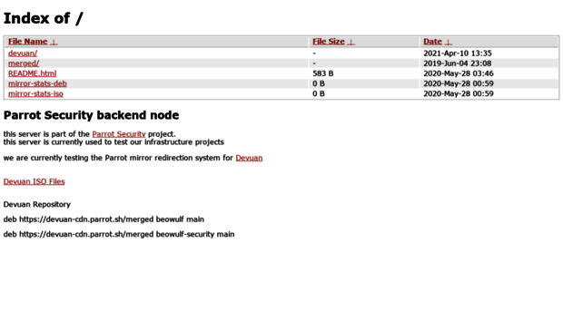 imap.parrotsec.org