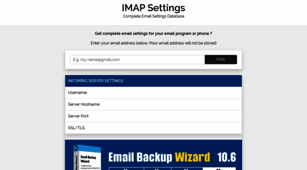 imapsettings.com