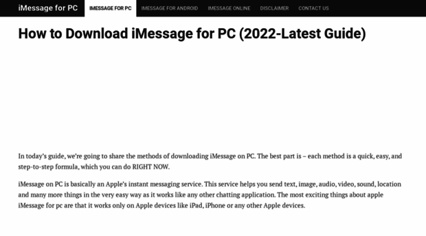 imessageforpcwindows.com