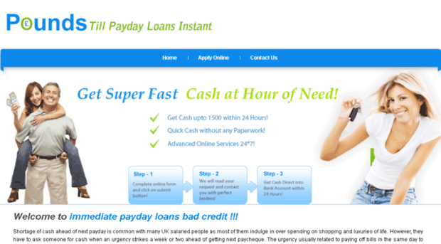 immediatepaydayloansbadcredit.co.uk