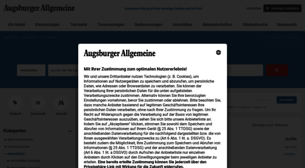 immo-anzeigen.augsburger-allgemeine.de