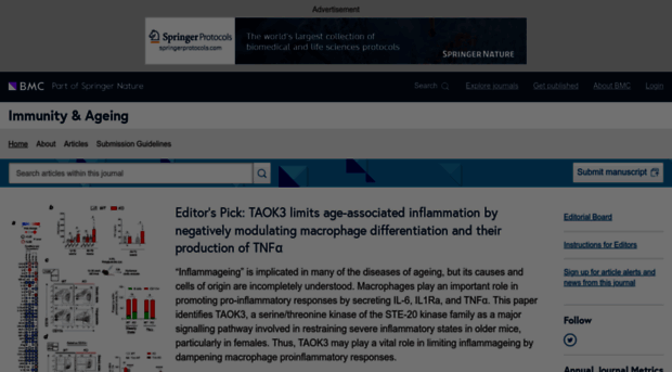 immunityageing.biomedcentral.com