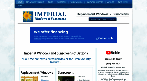 imperialwindowsandsunscreens.com