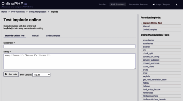 implode.onlinephpfunctions.com