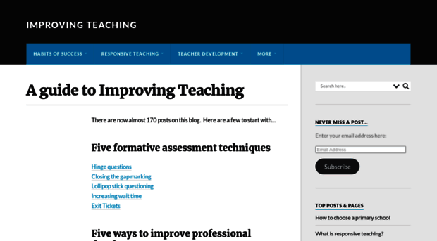 improvingteaching.co.uk