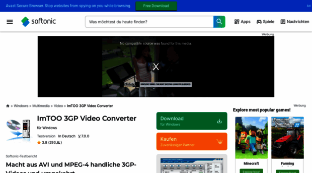 imtoo-3gp-video-converter.softonic.de