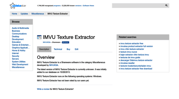 imvu-texture-extractor.updatestar.com