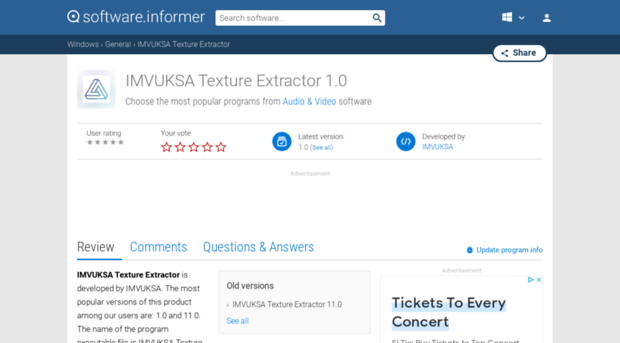 imvuksa-texture-extractor.software.informer.com