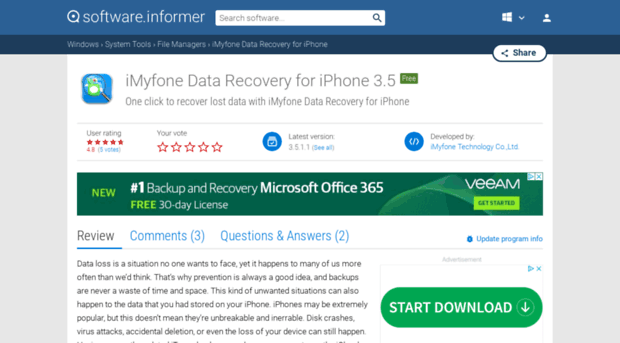 imyfone-data-recovery-for-iphone.software.informer.com