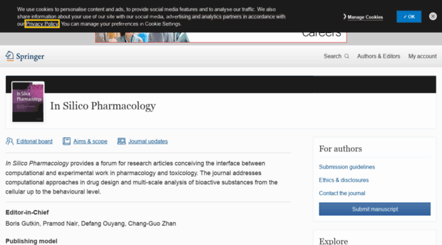 in-silico-pharmacology.springeropen.com