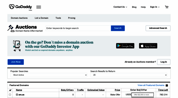 in.auctions.godaddy.com