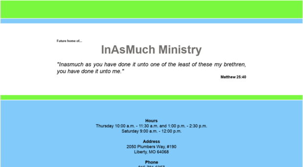 inasmuchministry.net