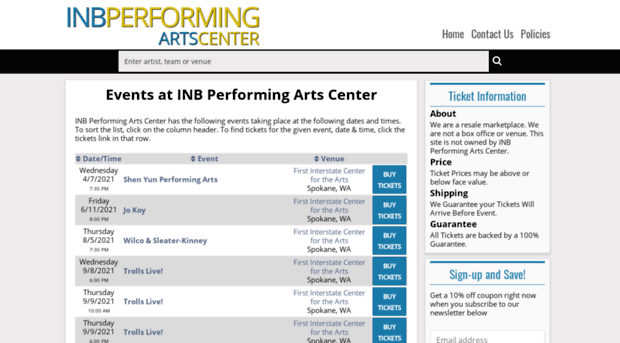 inbperformingarts.center-tickets.net