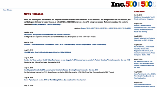 inc5000.mediaroom.com